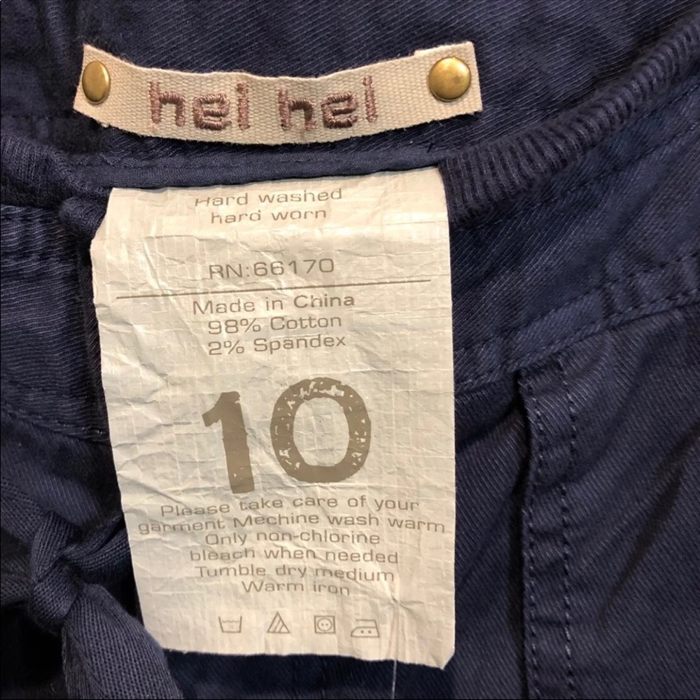 NWT-Anthroplogie Hei Hei Navy Pants 10 - Picture 5 of 7